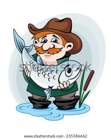 Cartoon fisherman Stock Photos, Images, & Pictures | Shutterstock