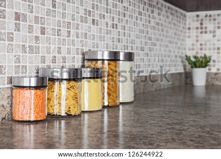 Kitchen Counter Close Up kitchen countertop stock images, royalty-free images & vectors Kitchen Counter Close Up kitchen countertop stock images, royalty-free images & vectors