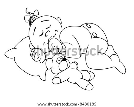 Coloring Pages Wild Animals Little Cute Stock Vector 426073873 ...