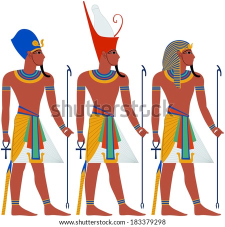 plugin ruler sketch Illustration Ancient Vector Stock Egypt Pharaoh Three