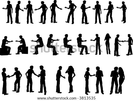 25 Various Business Handshakes Sitting Down Stock Vector 3813535 ...