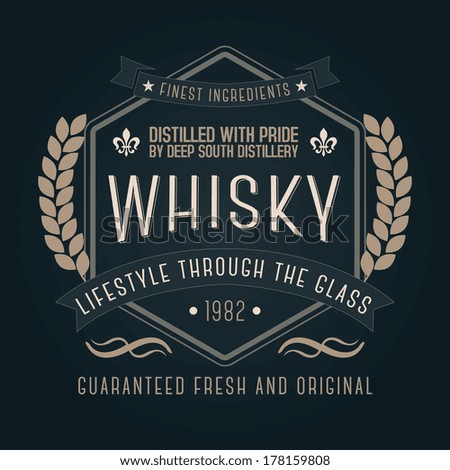 whiskey label template