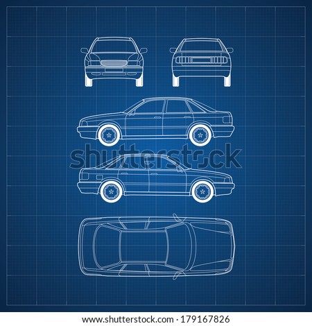 Car Blueprint Stock Images, Royalty-Free Images & Vectors | Shutterstock