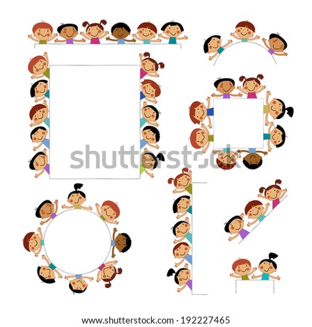 set of templates for children peeking placard background with isolated image of funny kids - Templates For Children set of templates for children peeking placard background with isolated image of funny kids - Templates For Children