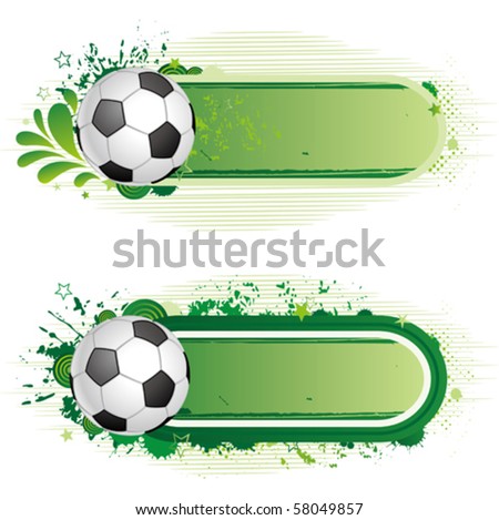 Blank Space Green Border Soccer Ball Stock Illustration 1453056 ...