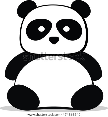 Panda Bamboo Stock Vector 95758513 - Shutterstock