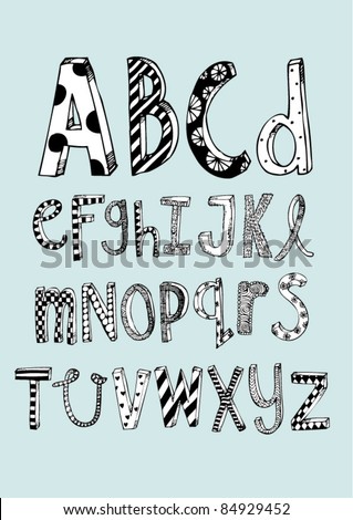 Doodle font Stock Photos, Images, & Pictures | Shutterstock