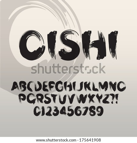 Font Brush Paint Font Brush Paint