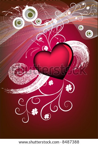 Fabric Valentine Design Stock Illustration 306989237 - Shutterstock
