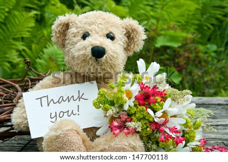 Image result for thank you images with teddy bear