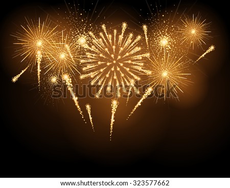 Vector holiday firework