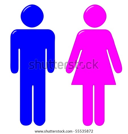 3 D Male Female Silhouettes Stock Illustration 55535872 - Shutterstock