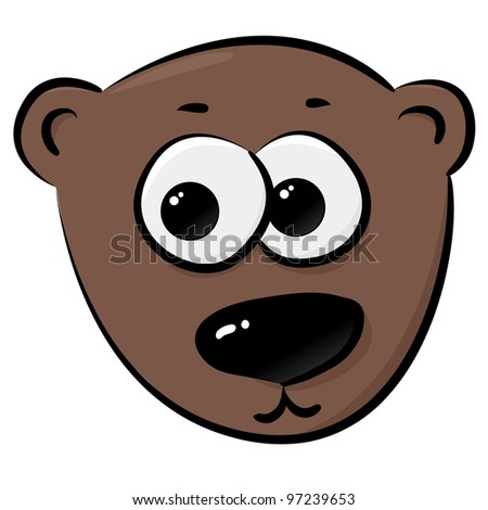 Cartoon Cute Puppy Dog Big Eyes Stock Vector 146052446 - Shutterstock