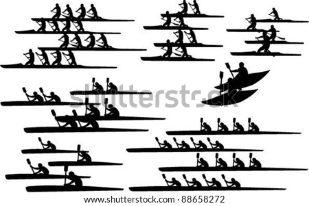 Over Twenty Peoples Vector Silhouettes On Stock Vector 45980542 ...