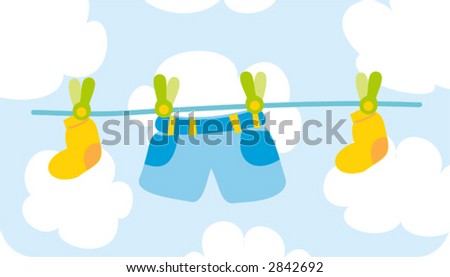 Vector Green Dry Cleaning Laundry Set Stock Vector 61914148 - Shutterstock