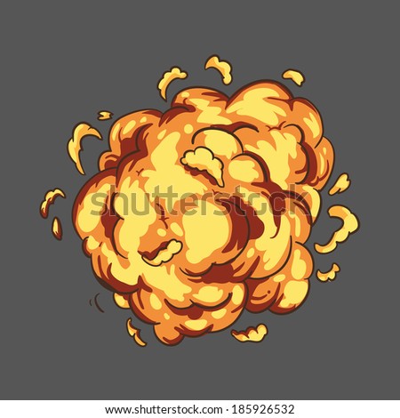 Illustration 2d Explosion Stock Vector 185926532 - Shutterstock