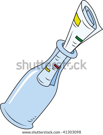 message vector bottle In Images Bottle Message A Vectors, Stock Art Vector &