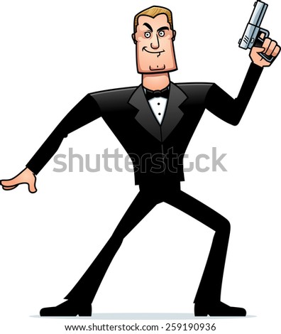 Spy Sneaking Stock Vector 42528532 - Shutterstock