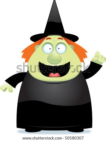Vector Cartoon Graphic Depicting Witchs Face Stock Vector 1869814