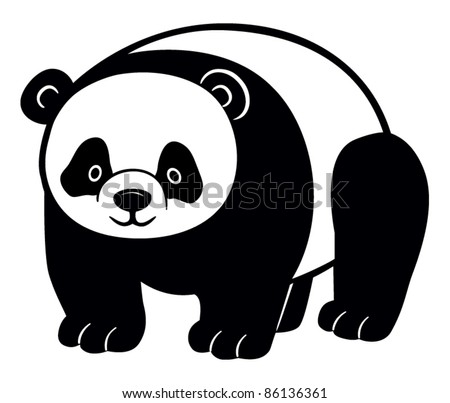 Big Hug Panda Stock Vector 94516399 - Shutterstock