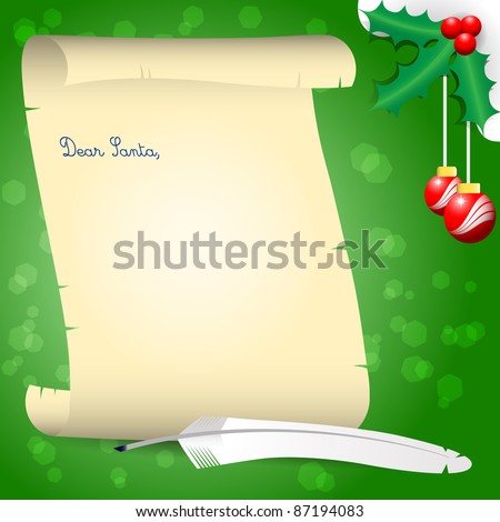christmas letter background