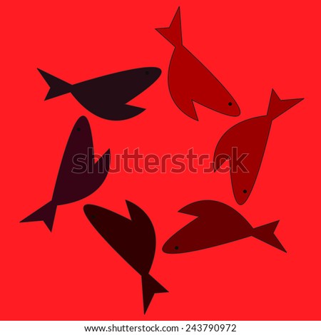 Download Two Lovers Dolphin Vector Silhouette On Stock Vector ...