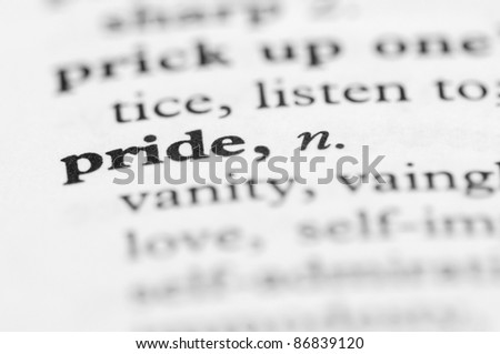 Dictionary Series Pride Stock Photo 86839120 - Shutterstock