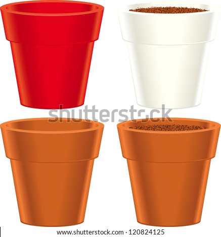 Flower Pot Stock Vector 120824125 - Shutterstock
