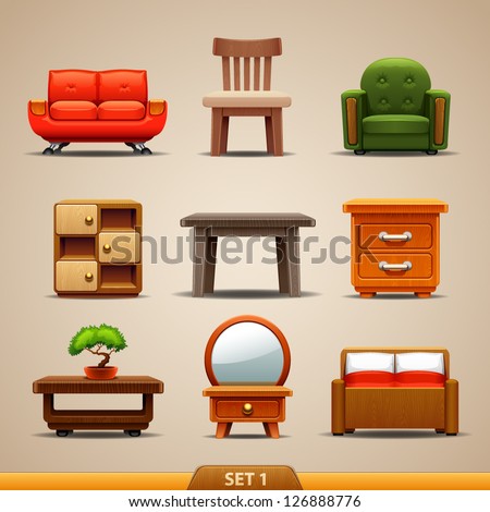 Furniture icons-set 1