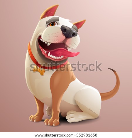  Happy Dog Illustration  Stock Vector 552981658 Shutterstock