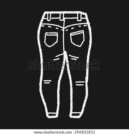 Jeans Doodle Stock Vector 298364273 - Shutterstock