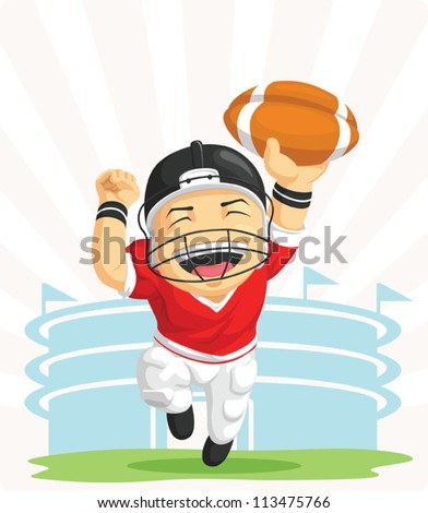 Cartoon Football Player Stock Images, Royalty-Free Images & Vectors