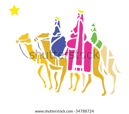 Three Wise Men Vector Format Stock Vector 34788724 - Shutterstock