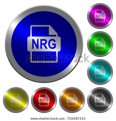 nrg file format icons on round stock vector 726685165 shutterstock nrg file format