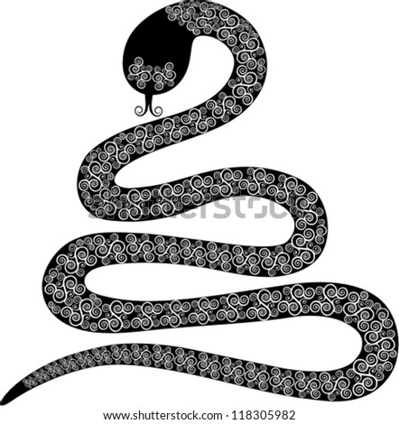 Abstract Vector Snake Symbol 2013 Stock Vector 118305982 - Shutterstock