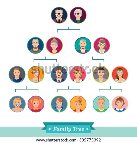 Family Tree Chart Stock Images Royalty Free Images Vectors Shutterstock At Family Tree For Your Design