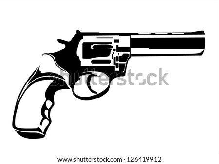 Vector Handgun Stock Vector 126419912 - Shutterstock