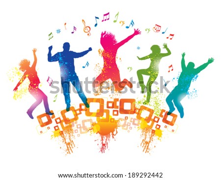 Young People On Party Stock Vector 189292442 - Shutterstock