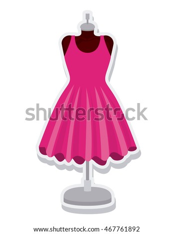 Ball Gown Short Mannequin Hand Drawing Stock Vector 463792709 ...