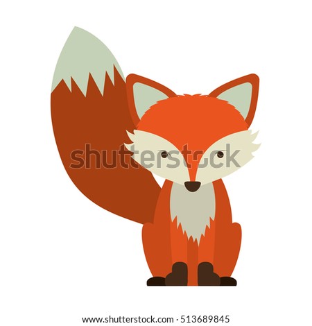 Cartoon Fox Icon Stock Vector 513689845 - Shutterstock