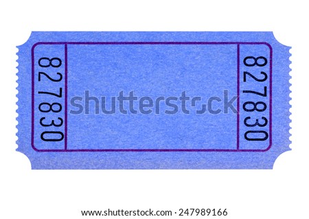 blue raffle tickets