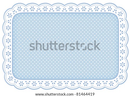 table mat vector Place Eyelet Mat Stock White Doily 81464419 Vector Lace