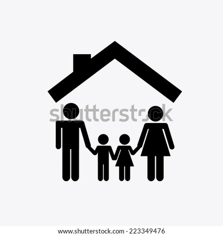 family graphic design , vector illustration