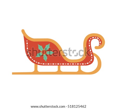 Vector Cartoon Illustration Santa Claus Sleigh Stock Vector 18913891 ...