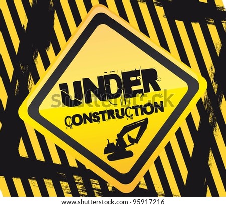 Under Construction Signs Stock Vector 69904321 - Shutterstock