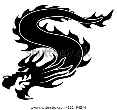 Dragon Tattoo Stock Vector 98335706 - Shutterstock