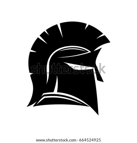 Spartan Helmet Stock Vector 664524925 - Shutterstock