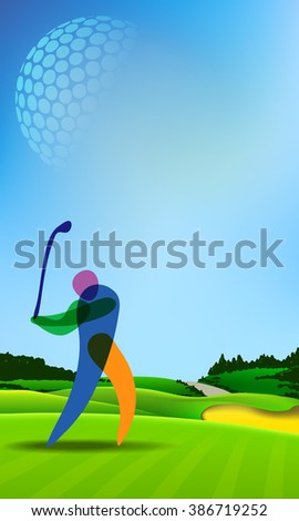 Golf Club Competition Tournament Banner Poster Stock Vector 446968456 ...