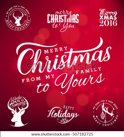 merry christmas from my family to yours design elements on red shiny background typography template - Merry Christmas To My Family merry christmas from my family to yours design elements on red shiny background typography template - Merry Christmas To My Family