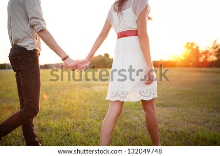 Couple Holding Hands Walking Away Stock Photo (Royalty Free - 450x320 - jpeg Holding Hands Walking
